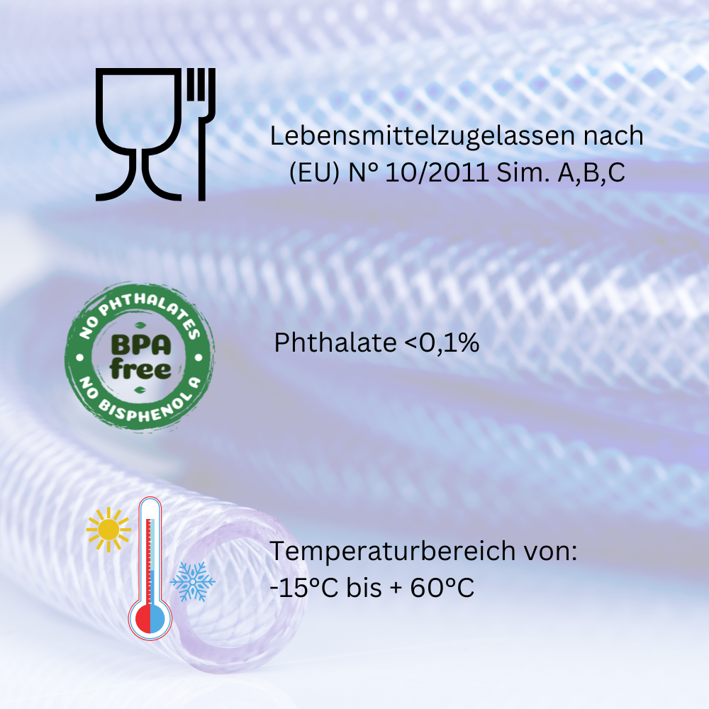 Cristal Lebensmittelmehrzweckschlauch