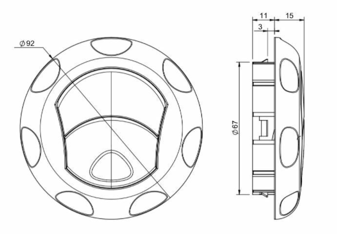 Drehluftdüse Sensyo 92 TP