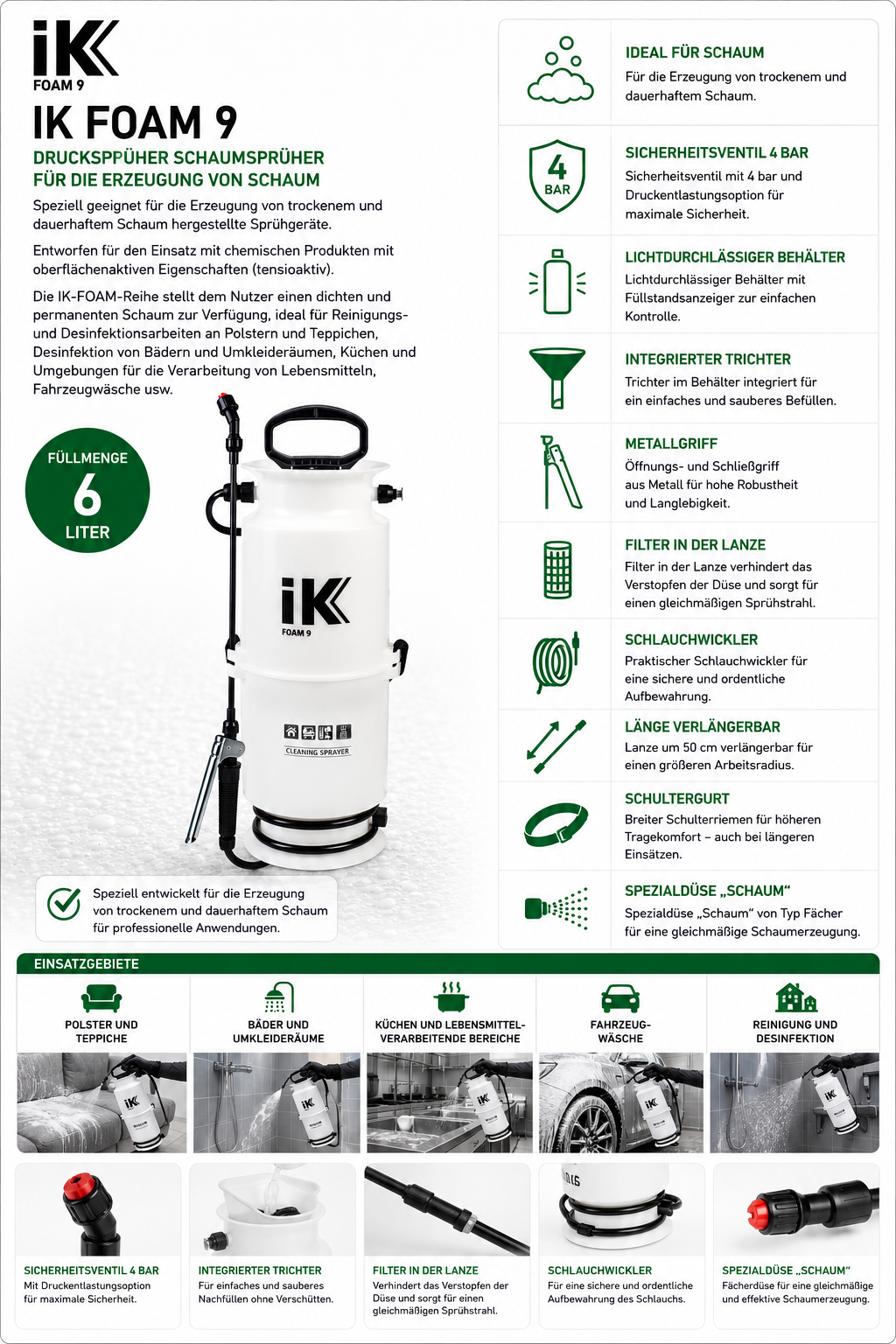 IK, Handspritze "IK-FOAM 9" (5 L) EOL