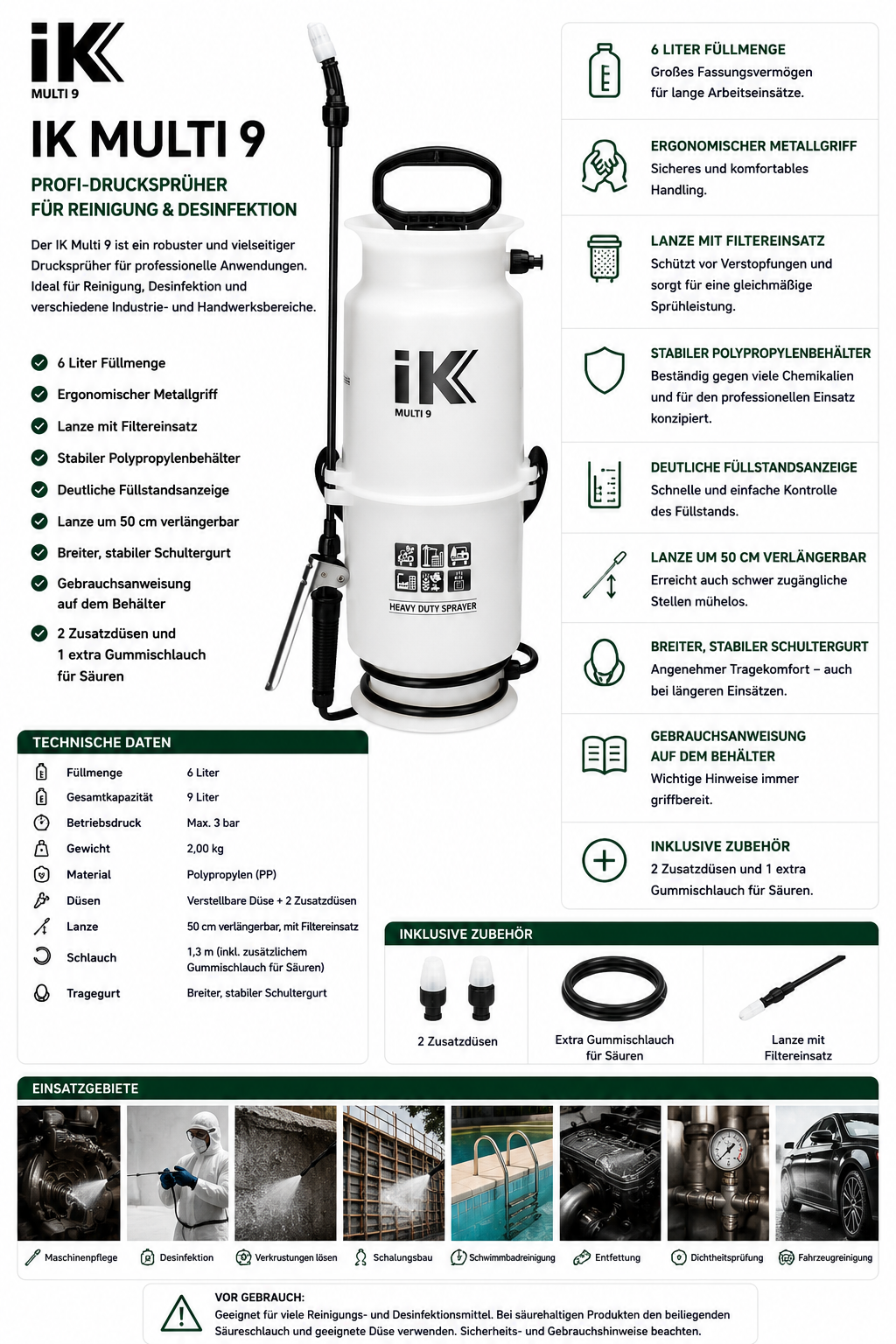 IK Handspritze Multi 9 (6 L)