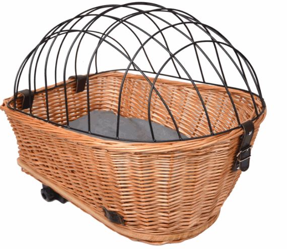 Aurexis Haustier Fahrradkorb hinten Weide oval