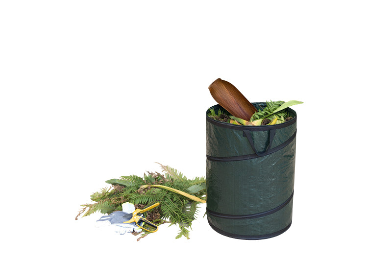 Laubsack mit Gartenabfällen