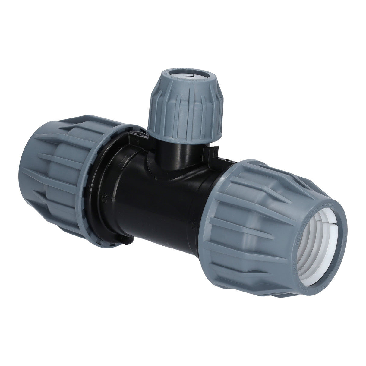 PP T-Stück reduziert (25×20×25 mm bis 63×50×63 mm)