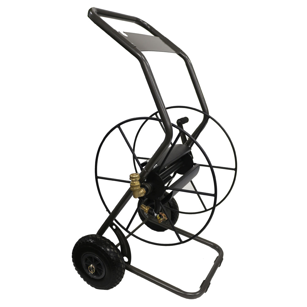 Aurexis Stahl anthrazit Schlauchwagen 1/2" oder 3/4" Anschluss