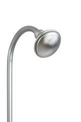 Aurexis Gartendusche Aluminium, bis 230cm total, mit MS-Kugelventil
