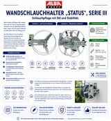 Alba Wandschlauchhalter"Status"Serie III