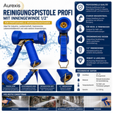 Aurexis Profi Reinigungspistole 1/2" IG Set + Messing Kupplung AG + PTFE Band