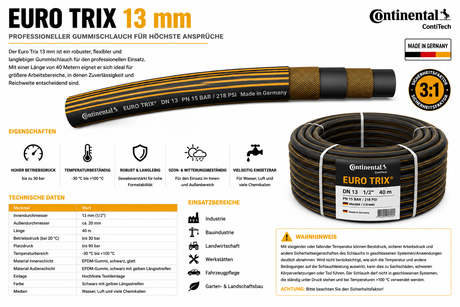 Euro Trix Wasserschlauch ContiTech