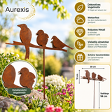Aurexis Dekostecker Rostoptik 3 Vögel