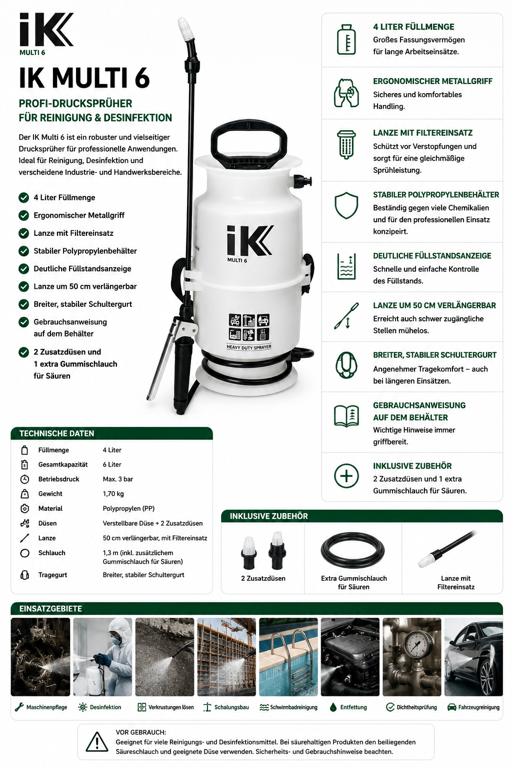 IK Handspritze Multi 6 (4 L)