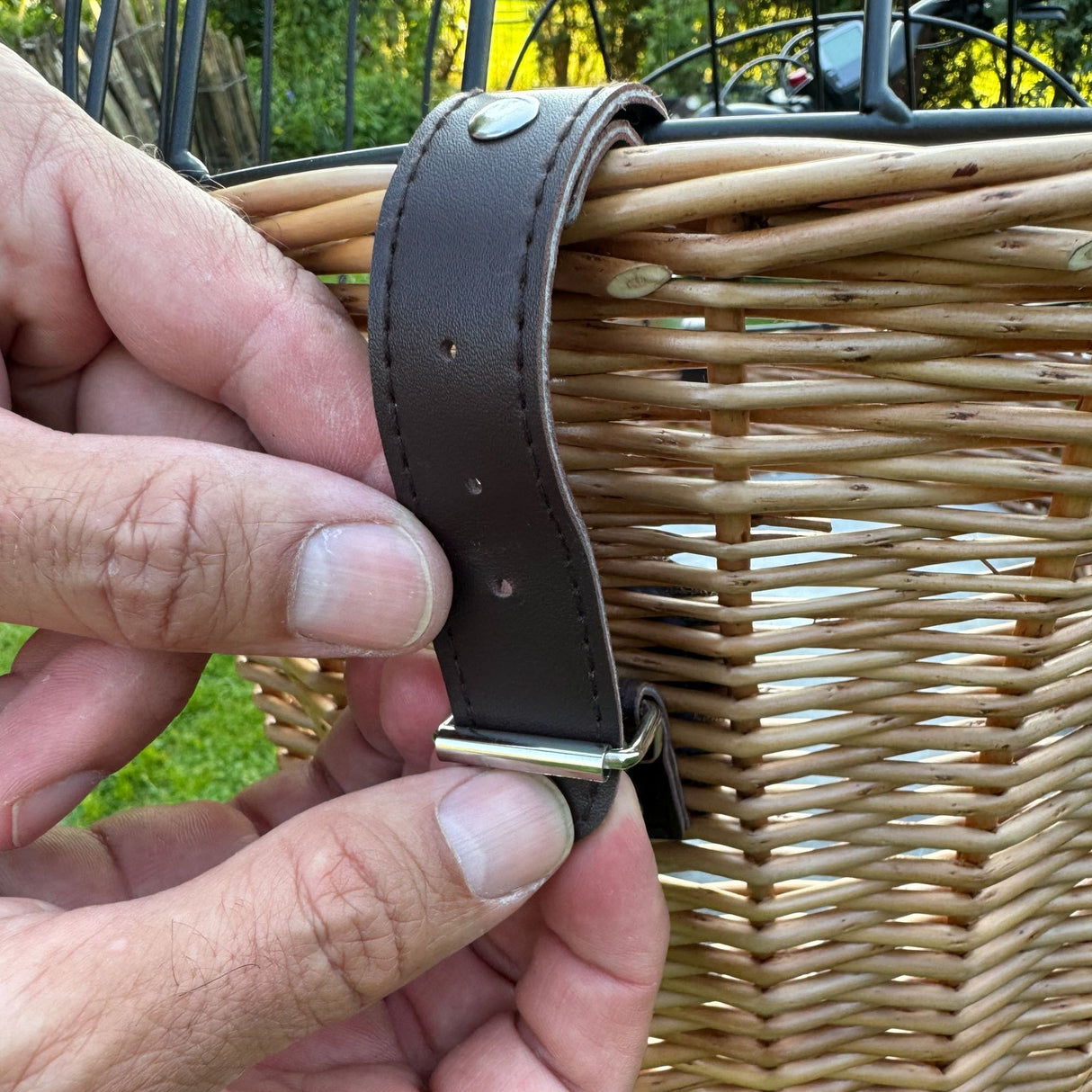 Aurexis Haustier Fahrradkorb hinten Weide oval