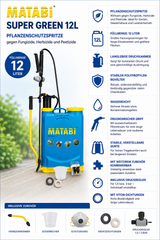 Matabi, Tornister-Spritze Super Green 12
