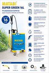 Matabi, Tornister-Spritze Super Green 16