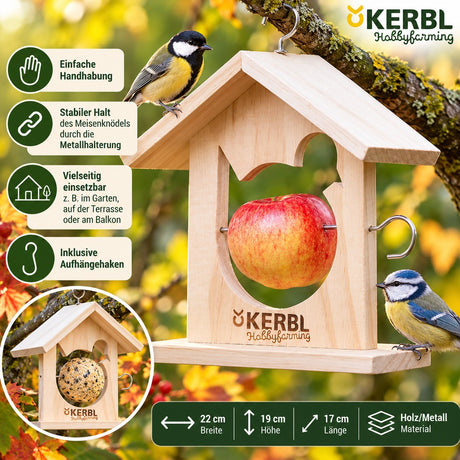 Kerbl Meisenknödelhalter Solo Futterhalter Holz