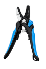 Gartenschere amboss schwarz/blau mit Feststeller