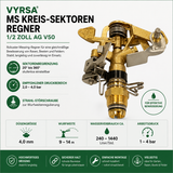 Vyrsa Kreissektorenregner V50