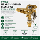 Vyrsa Kreissektorenregner V60