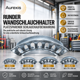 Aurexis Wandschlauchhalter Aluminium Rund