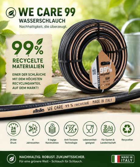 WE CARE 99 RECYCLING Wasserschlauch 5-lagig rr italia